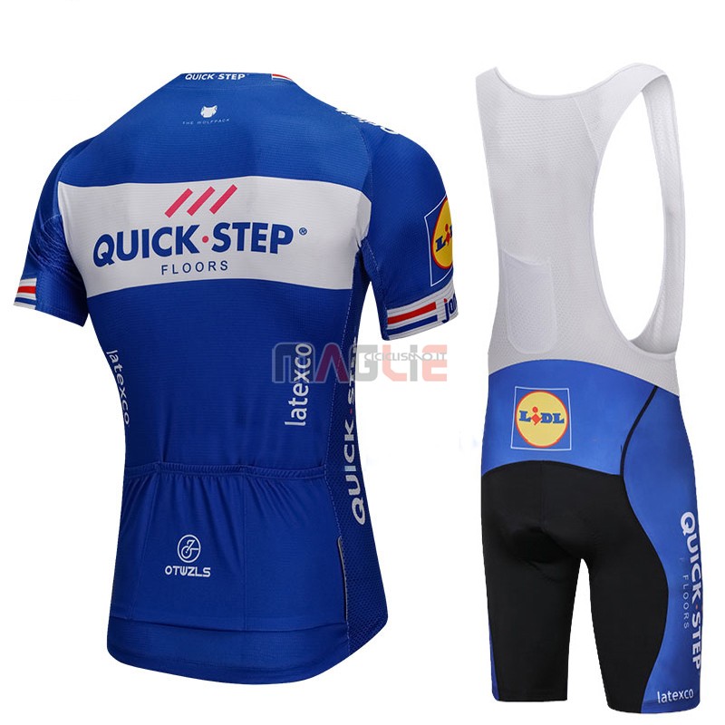 Maglia UCI Mondo Campione Quick Step Floors Manica Corta 2018 Blu